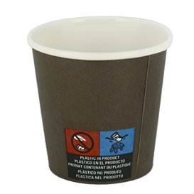 Paper Cup 4Oz/120ml Brown Ø6,2cm (3.000 Units)