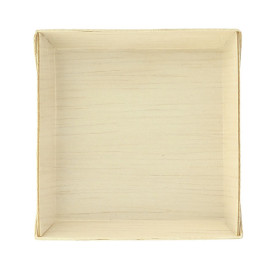 Wooden Mini Plate Square Shape 7x7x1,5cm (200 Units)