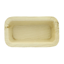 Palm Leaf Bowl Rectangular Shape 12,8x6,4cm (50 Units)