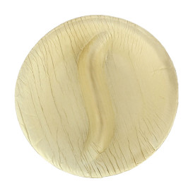 Palm Leaf Mini Plate Round Shape 2C 9x8cm (10 Units)