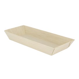 Wooden Tray 21,5x8,5x2,8cm 350ml (25 Units) 