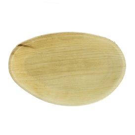 Palm Leaf Plate Oval Shape 19x12cm (10 Units) 