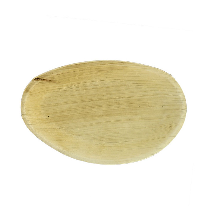 Palm Leaf Plate Oval Shape 19x12cm (10 Units) Palm Leaf Plate Oval Shape 19x12cm (10 Units)