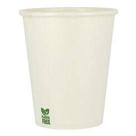 Plastic-Free Paper Cup 7 Oz/210ml White Ø7cm (50 Units)