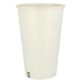 Choice 16 oz. White Poly Paper Hot Cup - 1000/Case