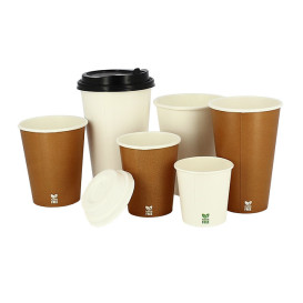 Plastic-Free Paper Cup 7 Oz/210ml White Ø7cm (50 Units)