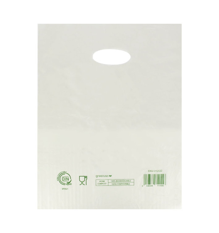 Die-Cut Handle Plastic Bags Home Compost “Classic” 30x40cm (100 Units)