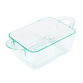 Plastic Container PS with Handles Water Green 9,6x5x3,5cm (576 Units)