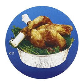 Paper Lid for Foil Pan Round Shape 935 and 1400ml (125 Units) 