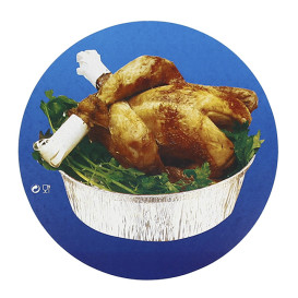 Paper Lid for Foil Pan Round Shape 935 and 1400ml (125 Units) 