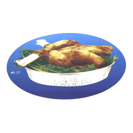 Paper Lid for Foil Pan Round Shape 935 and 1400ml (125 Units) 