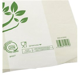 Plastic T-Shirt Bag Home Compost “Be Eco!” 35x45cm (100 Units) 