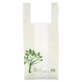 Plastic T-Shirt Bag Home Compost “Be Eco!” 35x50cm (100 Units)
