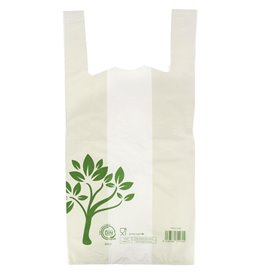 Plastic T-Shirt Bag Home Compost “Be Eco!” 50x60cm (100 Units) 