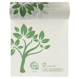 Roll of Plastic Bags Home Compost “Be Eco!” 25x37cm (500 Units)