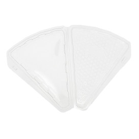 Plastic Cake Slice Container Clear 16,2x13,5x5cm 1/8 Ø26cm (600 Units)