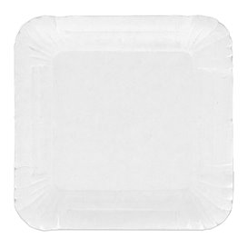 Paper Tray Square shape White 13x13cm (100 Units) 