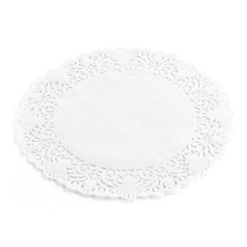 Paper Lace Doilie "Litos" White Ø12cm (250 Units) 