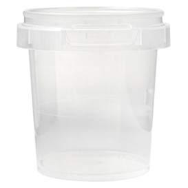 Plastic Deli Container with Plastic Lid PP Tamper-Evident 300ml Ø11,8 (374  Units)