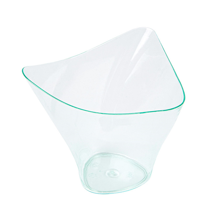 Tasting Plastic Bowl PS Triangle shape Water Green 100ml (576 Units)