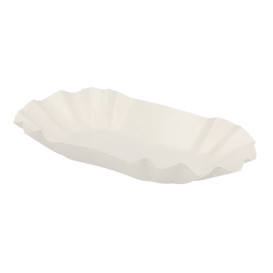 Paper Food Boat Tray Oval shape 20x12x3,5cm (1000 Units)