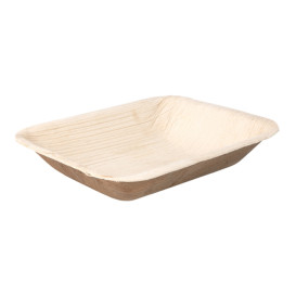 Palm Leaf Tray Rectangular Shape 16x12,5x3cm (25 Units) 