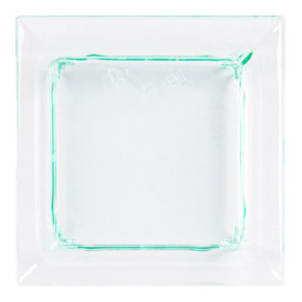 Plastic Tasting Plate PS Water Green 6,5x6,5x1,5cm (30 Units) 