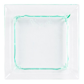 Plastic Tasting Plate PS Water Green 6,5x6,5x1,5cm (720 Units)