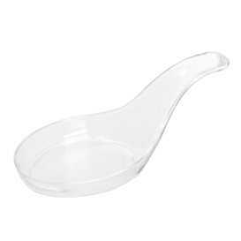 Plastic Tasting Spoon PS Clear 12 cm (100 Units) 