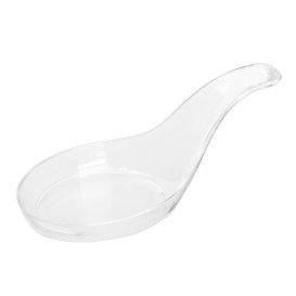 Plastic Tasting Spoon PS Clear 12 cm (100 Units)  