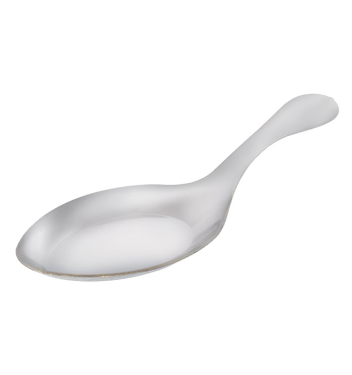 Plastic Sauce Mini Spoon PS Silver 10 cm (500 Units) Plastic Sauce Mini Spoon PS Silver 10 cm (500 Units)