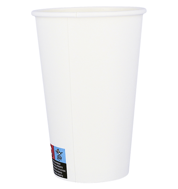 Paper Cup White ECO 16Oz/480ml Ø9cm (50 Units)