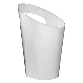 Reusable Ice Bucket PP White for 1 Bottle (6 Units)