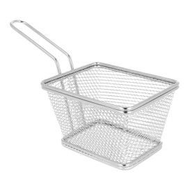 Serving Mini Fryer Container Steel 10x10x7,5cm (1 Unit) 