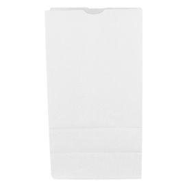 Paper Bag without Handle Kraft White 50g/m² 15+9x28cm (600 Units)