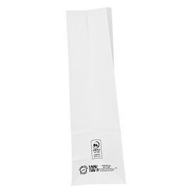 Paper Bag without Handle Kraft White 50g/m² 15+9x28cm (600 Units)