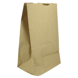 Paper Bag without Handle Kraft 50g/m² 18+12x29cm (25 Units)