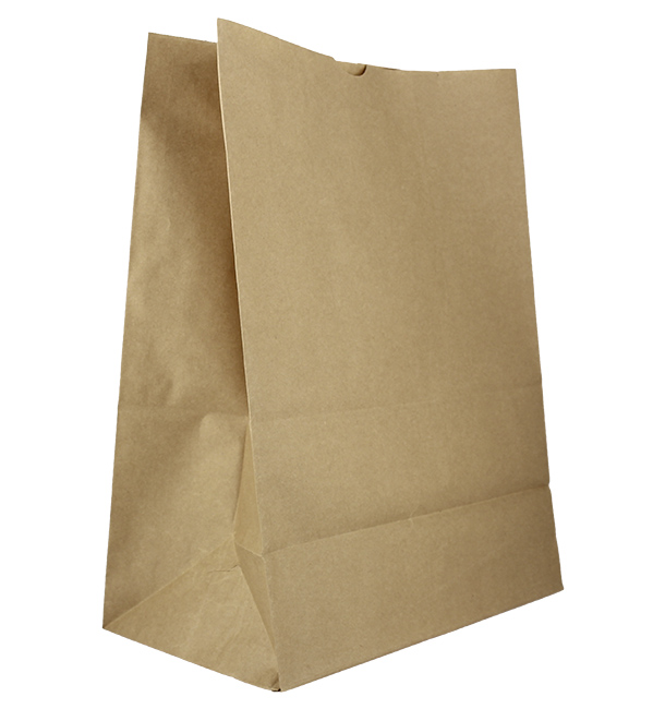 Paper Bag without Handle Kraft 80g/m² 30+18x43cm (25 Units)