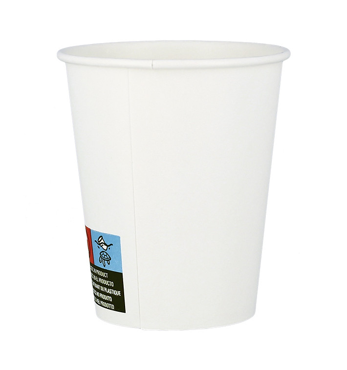 Paper Cup White ECO 7Oz/210ml Ø7cm (50 Units) Paper Cup White ECO 7Oz/210ml Ø7cm (50 Units)