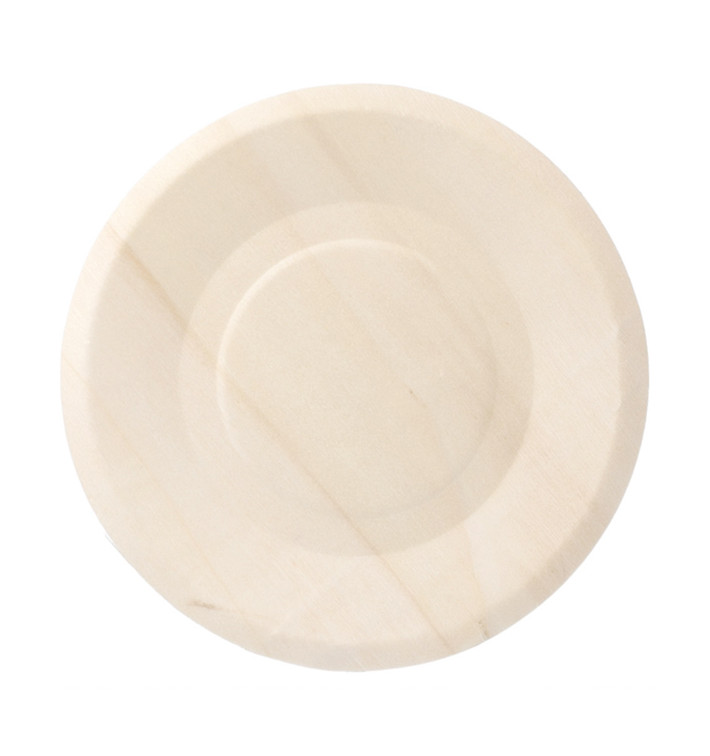 Wooden Plate Round Shape 15,5cm (50 Units) Wooden Plate Round Shape 15,5cm (50 Units)