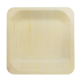 Wooden Plate Square Shape 14x14cm (50 Units) 