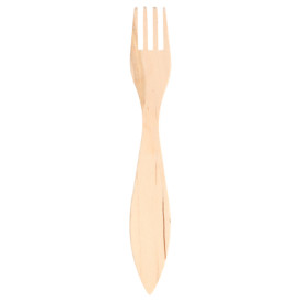 Wooden Fork Wrapped 1,50cm (100 Units)  