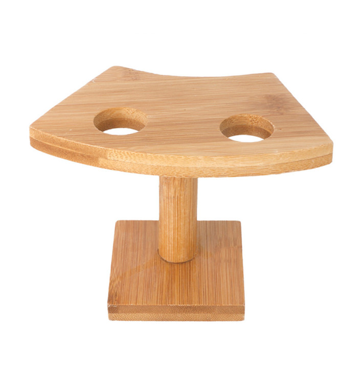 Bamboo Serving Cone Holder 2 slots (1 Unit) Bamboo Serving Cone Holder 2 slots (1 Unit)