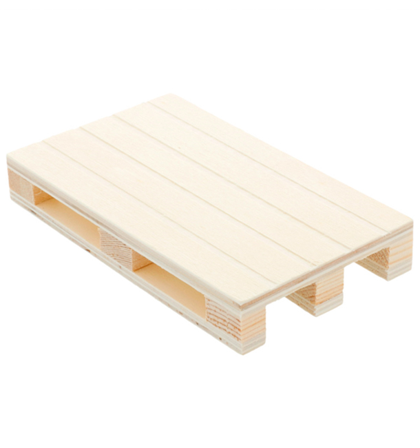 Wooden Mini Pallet Serving Platter 13x8x2cm (1 Unit) 