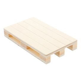 Wooden Mini Pallet Serving Platter 13x8x2cm (40 Units)