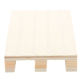 Wooden Mini Pallet Serving Platter 13x8x2cm (40 Units)