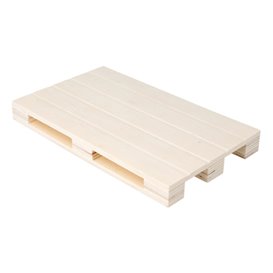 Wooden Mini Pallet Serving Platter 20x12x2cm (40 Units)