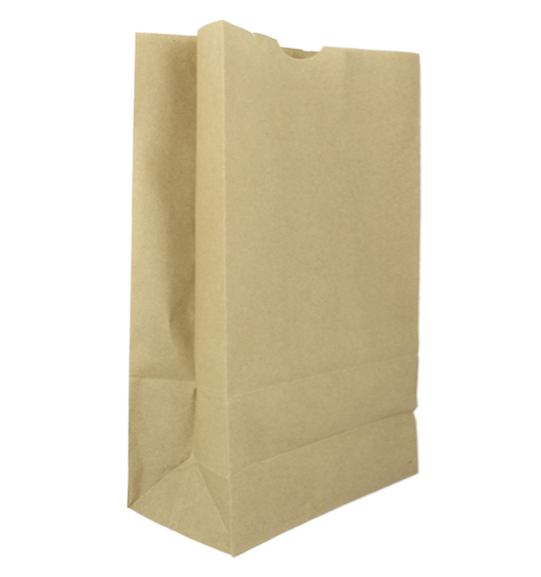 Paper Bag without Handle Kraft 60g/m² 18+11x34cm (25 Units) 