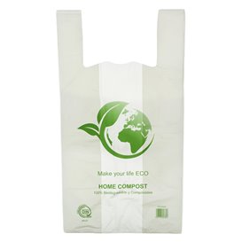 Plastic T-Shirt Bag Bio Home Compost 55x60cm (500 Units)