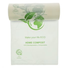 Roll of plastic bags Bio Home Compost 25x37cm (500 Units)